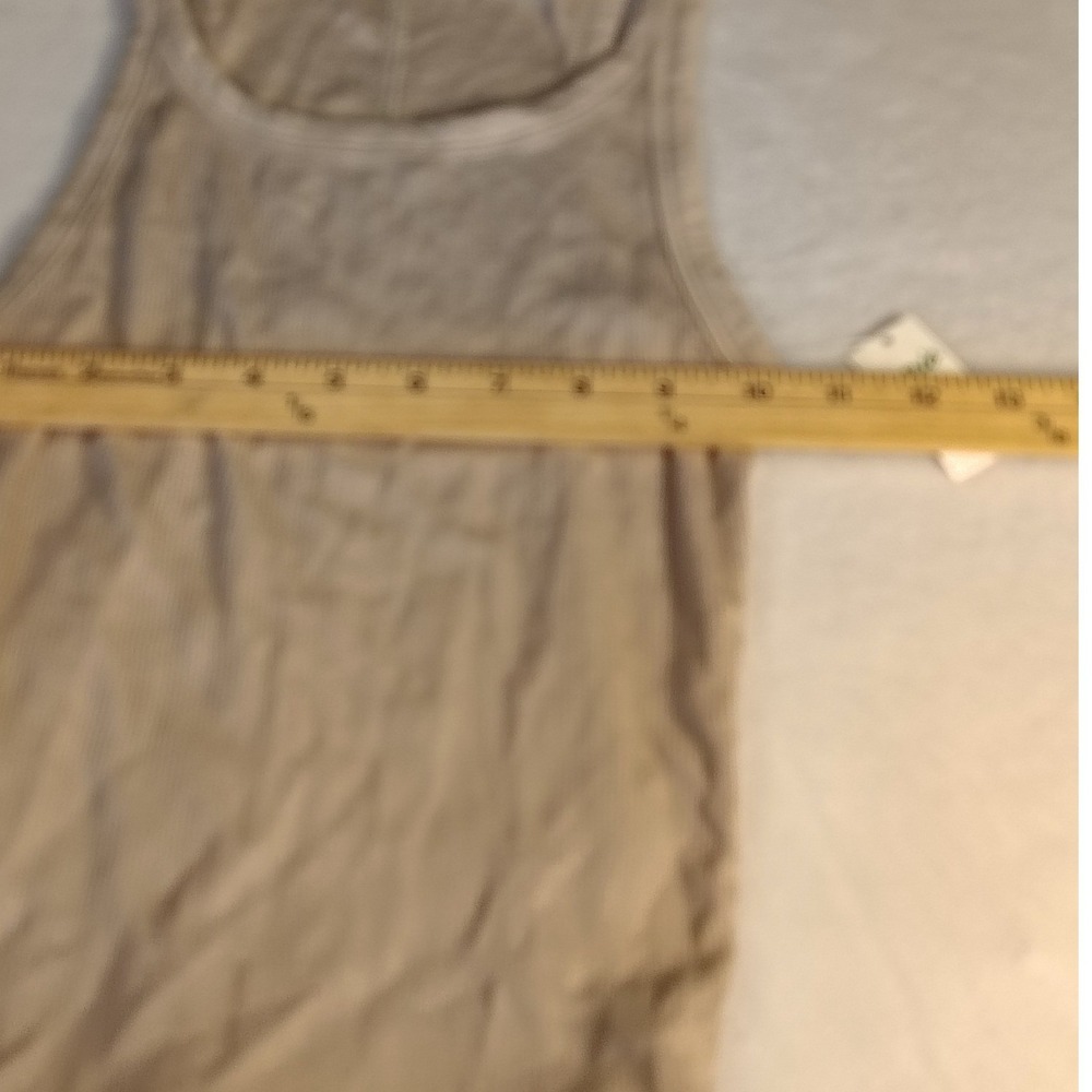 Aerie Ribbed Tank Top Womens Small Taupe NWT Racerback Scoop Neck Slim 2054 T